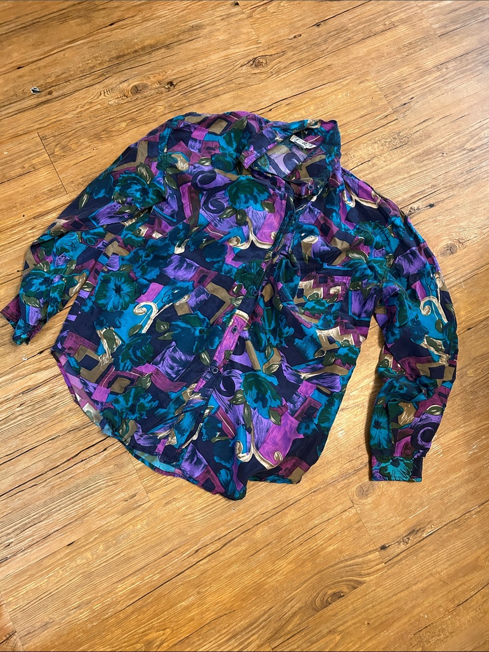 J.M.J. Women’s Silk Shirt Large Vintage